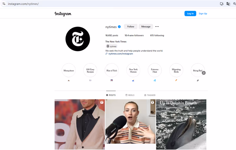 Instagram'ı hesap olmadan görmek için tarayıcınızı kullanma  