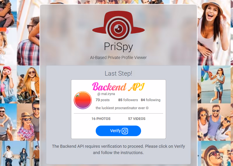 How Instaspy Works Step 1 – by Private Instagram Viewer Free