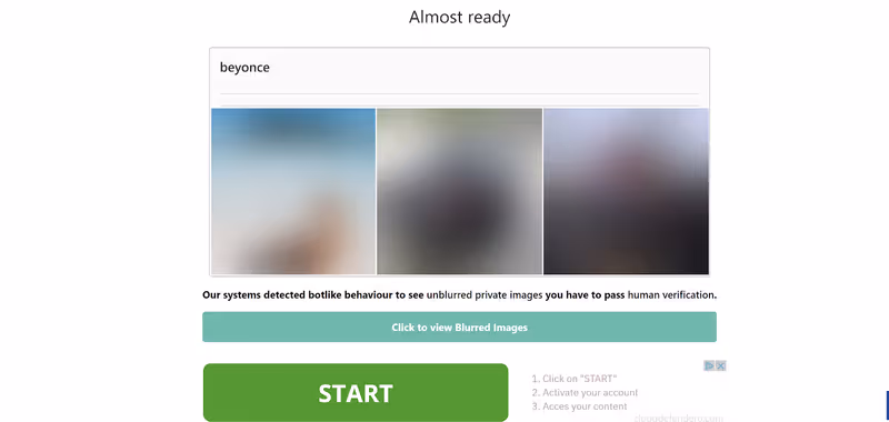 A screenshot showing the human verification process on Gwaa