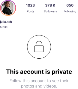 Private Instagram Account Image